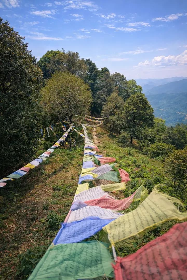 Sunrise view from Jhandi Dara hilltop near Kaffer Gaon, Kalimpong