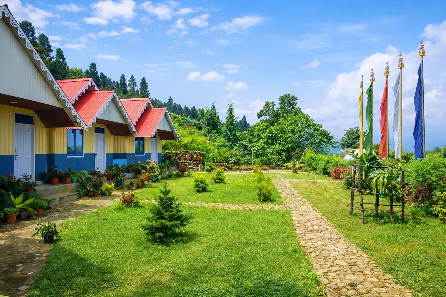 Rigsel Homestay property set amid serene Kaffer Gaon village