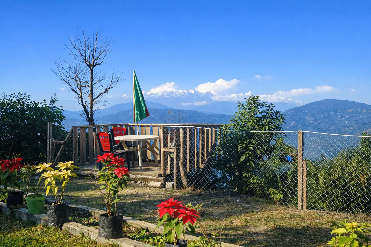 Sunny valley panorama from Rigsel Homestay, Kaffer Gaon, Kalimpong